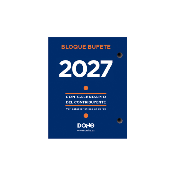 Calendario Bloque Bufete Castellano