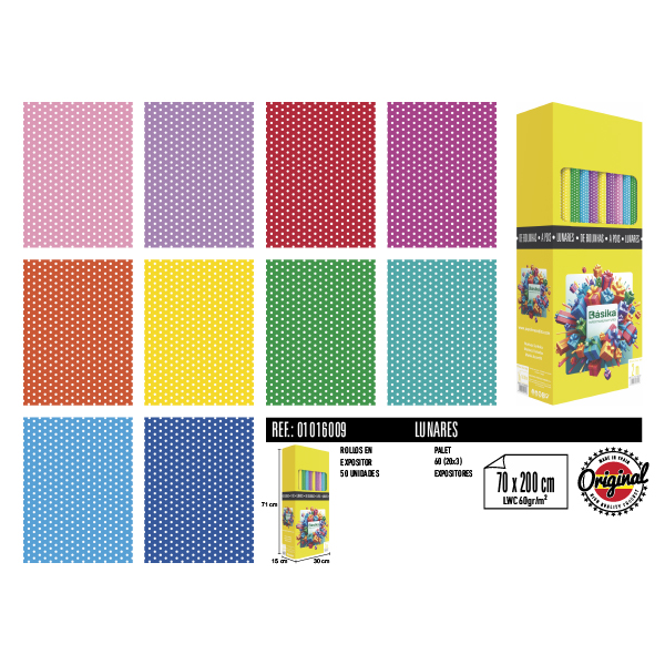 Rollos Lunares 70 x 200 cm