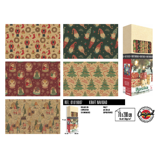 01019007-1.jpg Rollos Kraft Navidad 70 x 200 cm