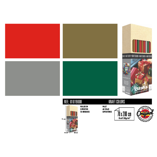 Rollos Kraft Colores 70 x 200 cm