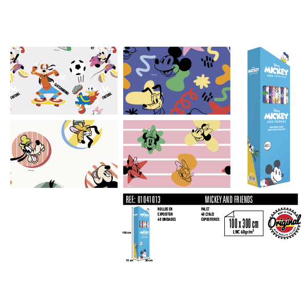 Rollos Mickey & Friends 100 x 300 cm