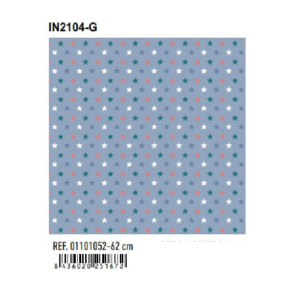 Papel de Regalo Bobinas Basika 62 cm (IN2104-G)