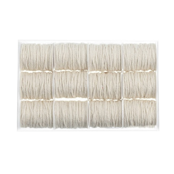 Expositor 12 Rollos de Cordón Blanco 5 M