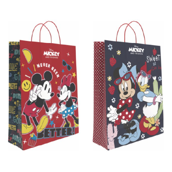 02007127.jpg Bolsa Decorada Disney Mickey & Minnie «S» 24+10×32 cm