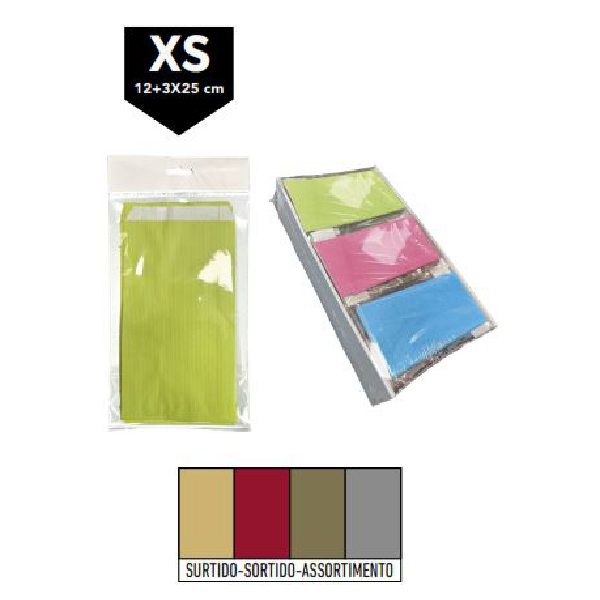 02017025.jpg Caja Sobres Kraft Surtido Tamaño «XS» 12+3×25 cm