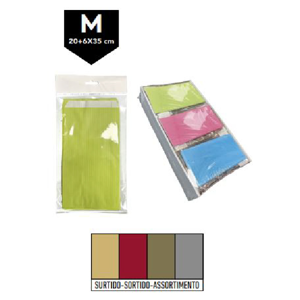 02019025.jpg Caja Sobres Kraft Surtido Tamaño «M» 20+6×35 cm