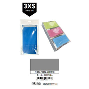 02025006.jpg Pack 12 Sobres Kraft Plata Tamaño "3XS" 8x15 cm