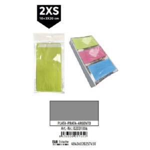 02031006.jpg Pack 12 Sobres Kraft Plata Tamaño "2XS" 10+3x20 cm
