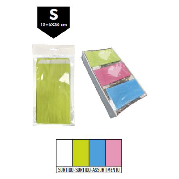 02033025.jpg Caja Sobres Celulosa Surtido Tamaño «S» 15+6×30 cm