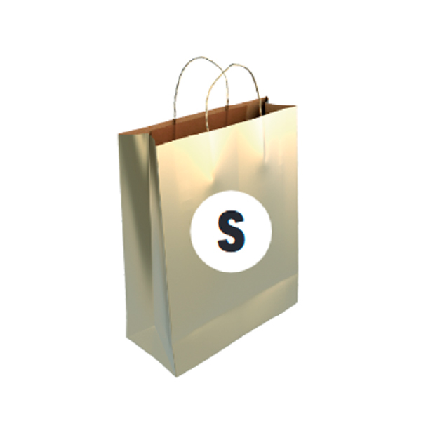 02103013.jpg Bolsa Kraft Color Oro Tamaño "S" 24+10×32 cm