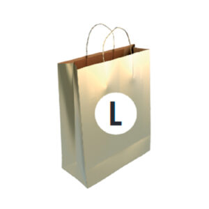 02103020.jpg Bolsa Kraft Color Oro Tamaño "L" 32+14x40 cm