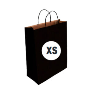 02103083.jpg Bolsa Kraft Color Negro Tamaño "XS" 18+8x24 cm