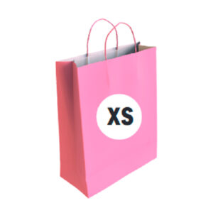 Bolsa Celulosa Color Rosa Tamaño "XS" 18+8x24 cm
