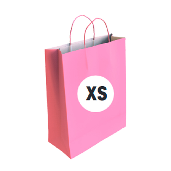 02104010.jpg Bolsa Celulosa Color Rosa Tamaño "XS" 18+8x24 cm
