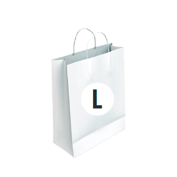 02104013.jpg Bolsa Celulosa Blanca Tamaño "L" 32+14x40 cm