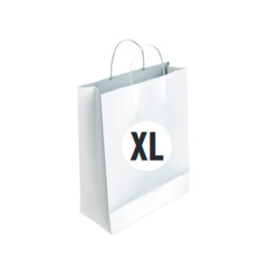 Bolsa Celulosa Blanca Tamaño "XL" 40+18x46 cm