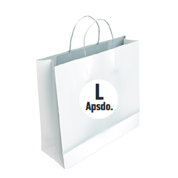 02104070.jpg Bolsa Celulosa Blanca Tamaño "L Apaisada" 42+14x35 cm