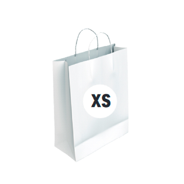 02104090.jpg Bolsa Celulosa Blanca Tamaño "XS" 18+8x24 cm