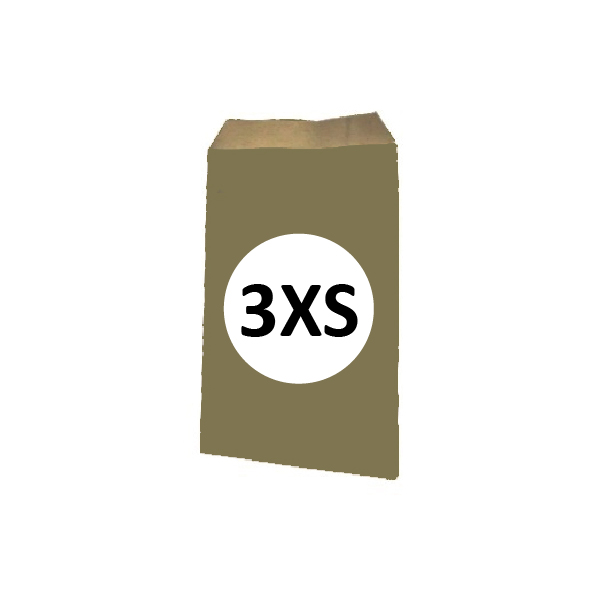 02110005.jpg Pack 100 Sobres Kraft Oro Tamaño "3XS" 8x15 cm