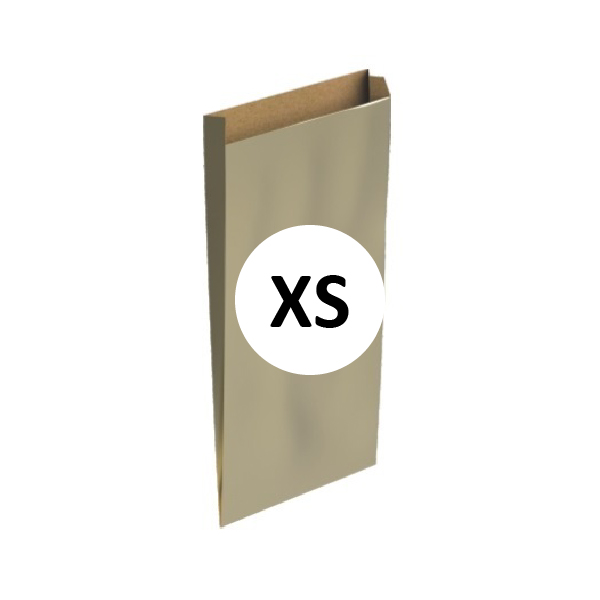 02117005.jpg Pack 100 Sobres Kraft Oro Tamaño "XS" 12+3x25 cm