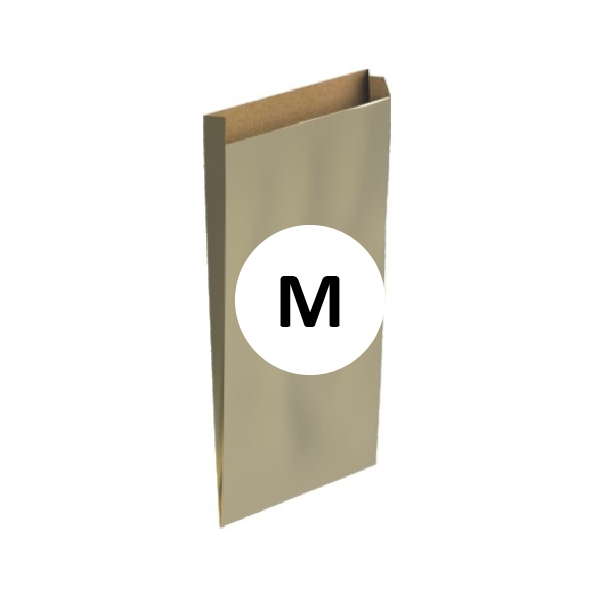 02119005.jpg Pack 100 Sobres Kraft Oro Tamaño "M" 20+6x35 cm