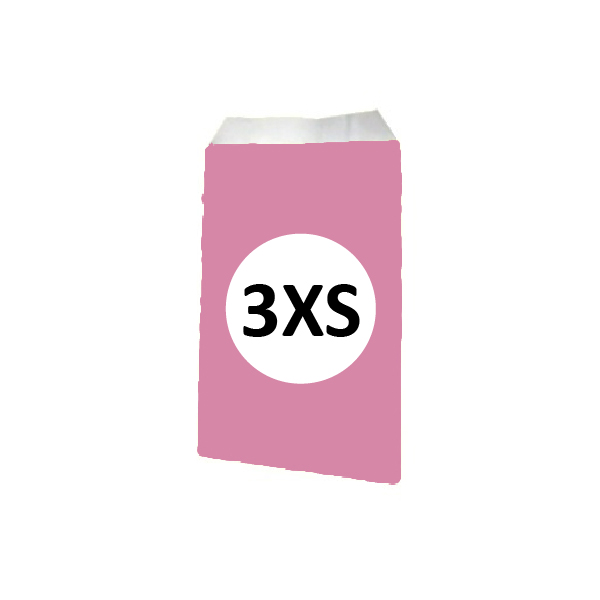 02125004.jpg Pack 100 Sobres Celulosa Rosa Tamaño "3XS" 8x15 cm