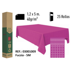 Mantel de Papel Adamasco Color Fucsia
