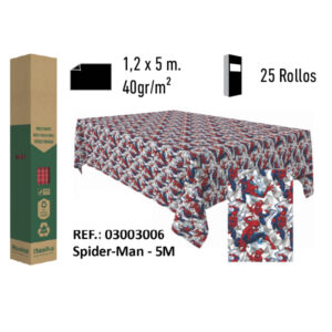 Mantel de Papel Decorado Adamasco Disney Modelo Spiderman