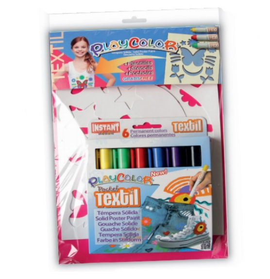 Playcolor Textil + Plantilla Niña