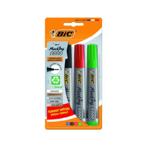 1-100-2.jpg Marcadores Permanentes Bic Color Azul, Verde, Negro y Rojo