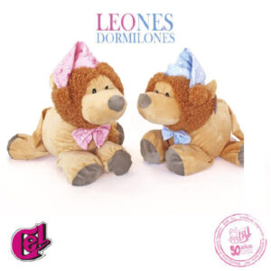 Peluche Bebe León Azul o Rosa 40 cm