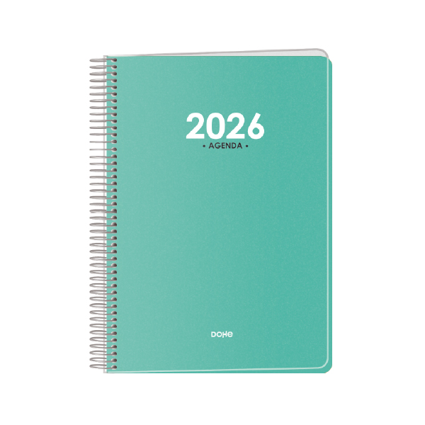 Agenda Metrópoli Espiral Color Verde