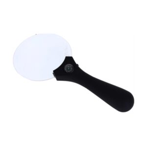 Lupa Goma Negra 3 Leds C/Brújula