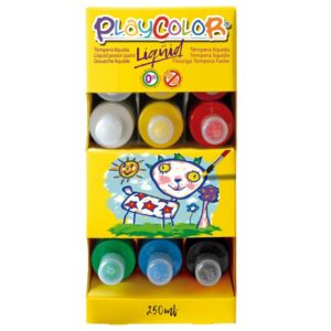 13-4.jpg Expositor Playcolor Liqüid Basic 250 ml 18 Témperas