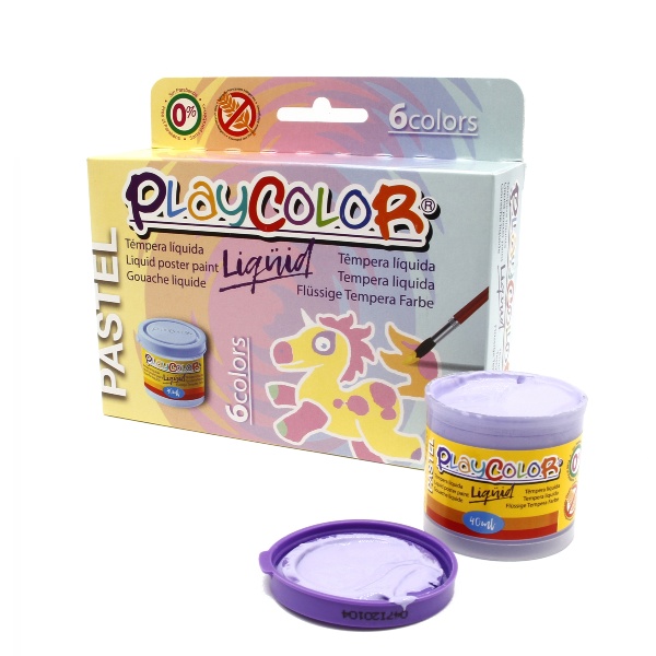 Témpera Líquida Pastel 40 ml 6 Colores