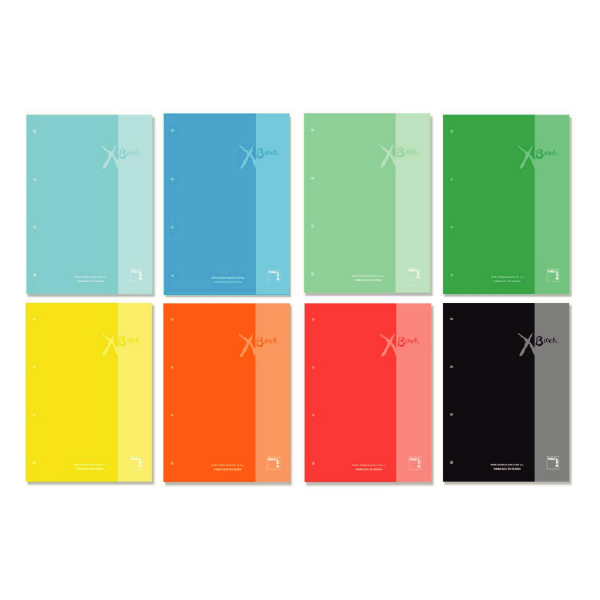 Block Recambio A-4 80 Hojas de Colores Surtidos