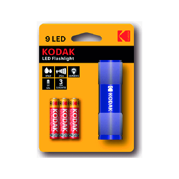 Linterna 9 LED 2W Kodak Azul