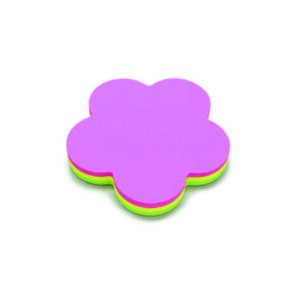 Adhesivos 3x3 100 Hojas Surtido Forma Flor