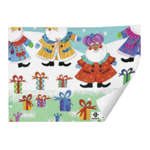 48233-1.jpg 25 Hojas Papel de Regalo en Pliego Navidad Regalos y Nieve