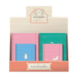 51241-1.jpg Expositor 12 Cuadernos A5-A6 Santoro Felines