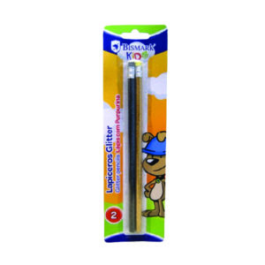Blister Lápiz Bismark Set 2 Lápices Con Purpurina