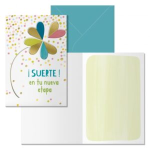 70285.jpg Postal Dohe Petalos- Suerte en tu Nueva Etapa