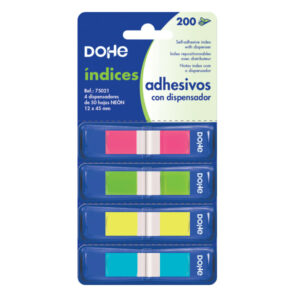 75021.jpg Índices Adhesivos 50 Notas Neón 12 x 45 mm