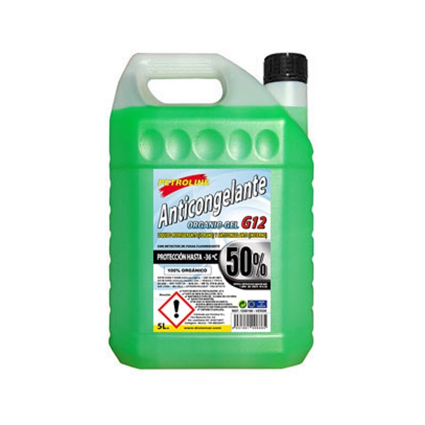 Anticongelante GEL 50% G12 Verde 100% Orgánico 5 L
