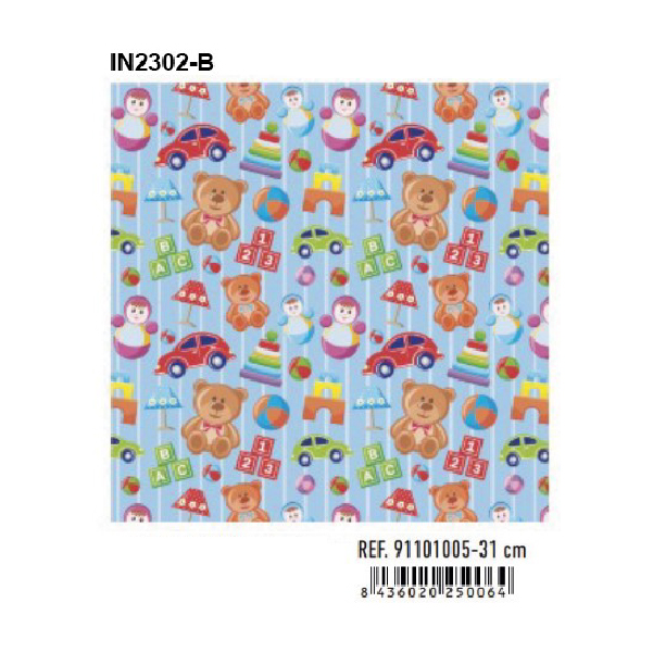 Papel de Regalo Bobinas Basika 31 cm (IN2302-B)