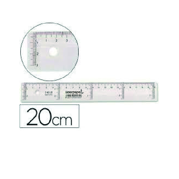 Regla Plástico 20 cm Junior
