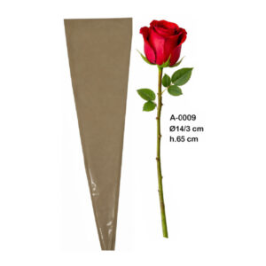 Cono Para Rosas x50 Piezas Papel + Neutro Fondo Kraft