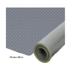 Bobina Polipropileno Puntos Blancos 70 cm x 50 m