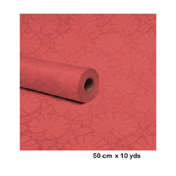Bobina Tela Repelente Agua 50 cm x 9 m Color Rojo