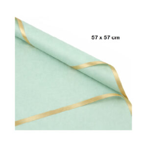A-0995-53.jpg Paquete 20 Laminas Polipropileno Papel Coreano 57x57 cm Color Verde Agua